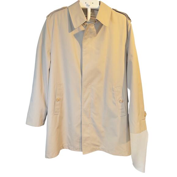 Misty Harbor Trench Coat Men's 42L Zip Out Plush Lining Cold/ Mild 2 Coats in 1 - Picture 1 of 16